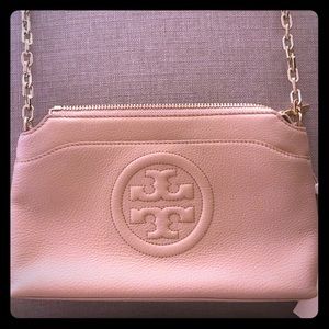 Bombe Small Light Oak Leather Cross Body Bag